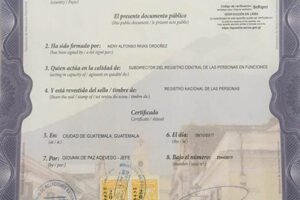 Cómo Apostillar Documentos Guatemaltecos en EE.UU.