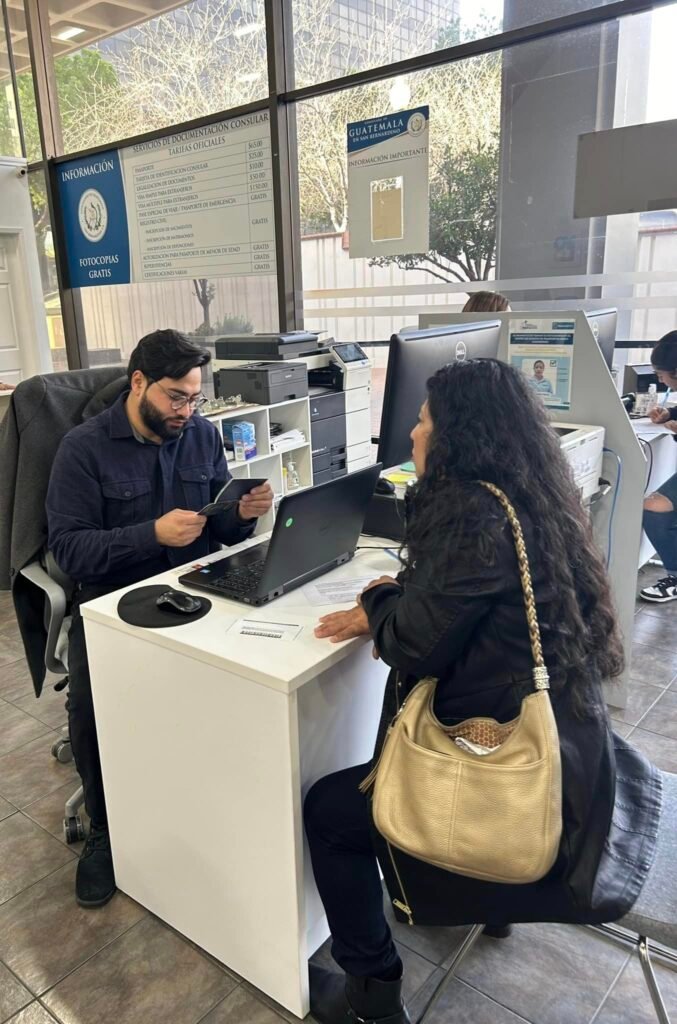 Trámites del consulado de Guatemala en San Bernardino