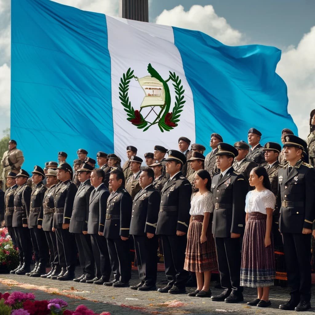 La Jura bandera de Guatemala